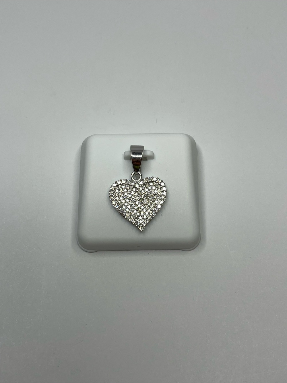 Moissanite Heart Pendant Necklace - PENDANT ONLY